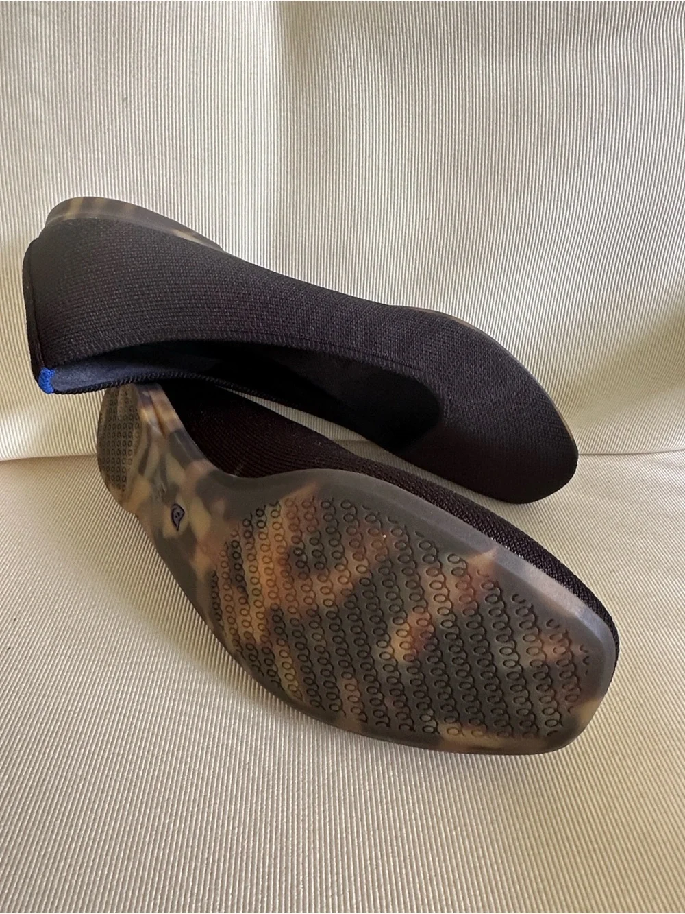 Rothy’s Max Square Flats with supportive “In Love” Insole size 7.5 best fit 7